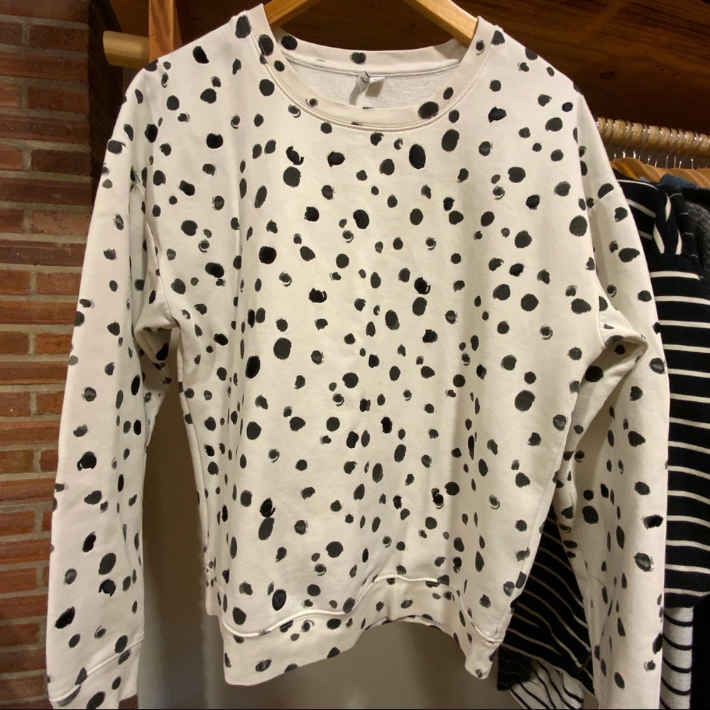 & Other Things + VANS Polka Dot Sweater Size 8